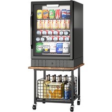 Mini Fridge Stand with Wheels
