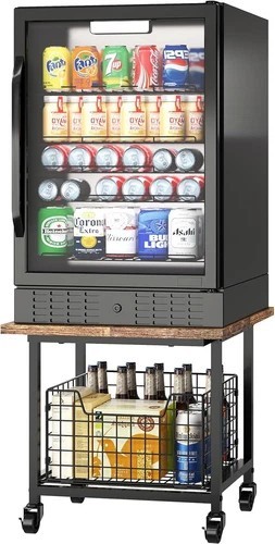 Mini fridge stand with - mini,