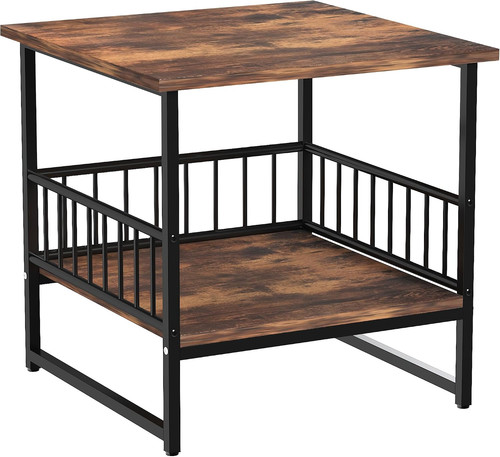End table industrial side - end, table,