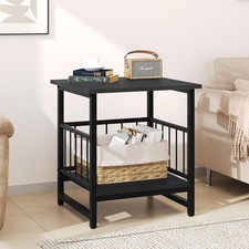 18" Square End Table, Modern