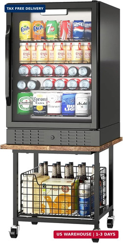 Mini fridge stand with - mini,