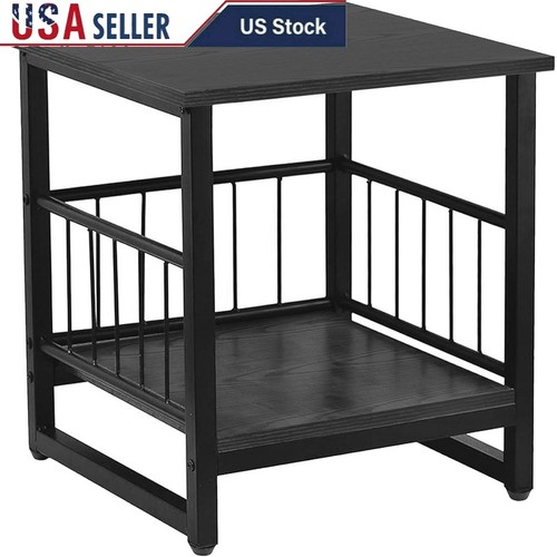 Industrial side table - industrial, w/